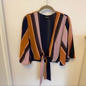 Vici 4Sienna Holland Striped Front Tie Top